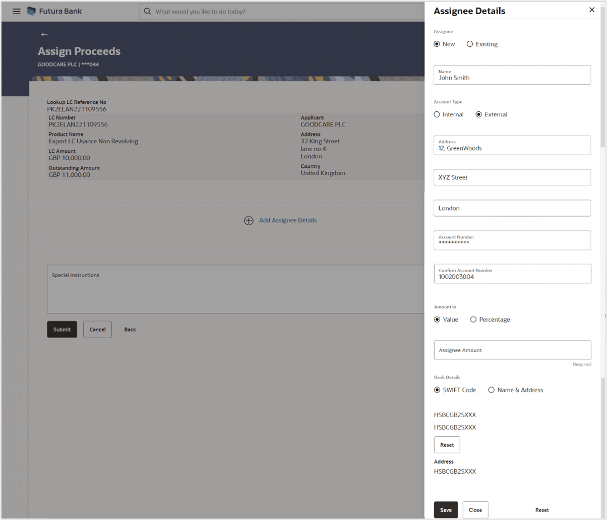 Description of assign-proceeds-add-assignee-details.png follows Description of assign-proceeds-add-assignee-details.png follows