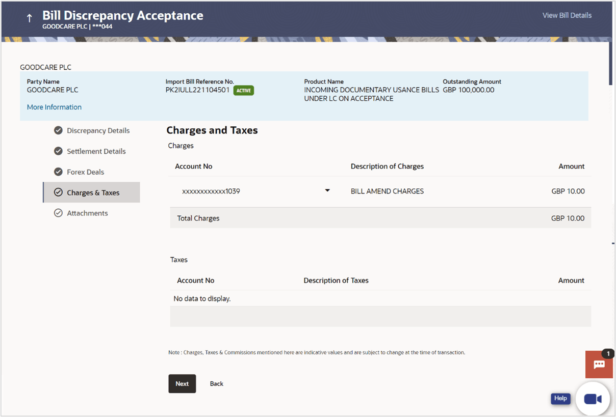 Description of bill-discrepancy-acceptance-charges-and-taxes.png follows