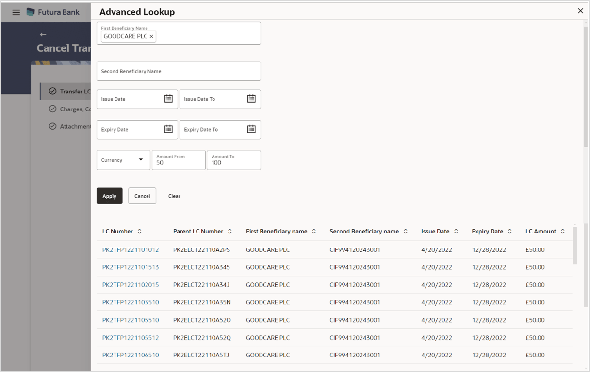 Description of cancel-transfer-letter-credit-advanced-lookup.png follows Description of cancel-transfer-letter-credit-advanced-lookup.png follows