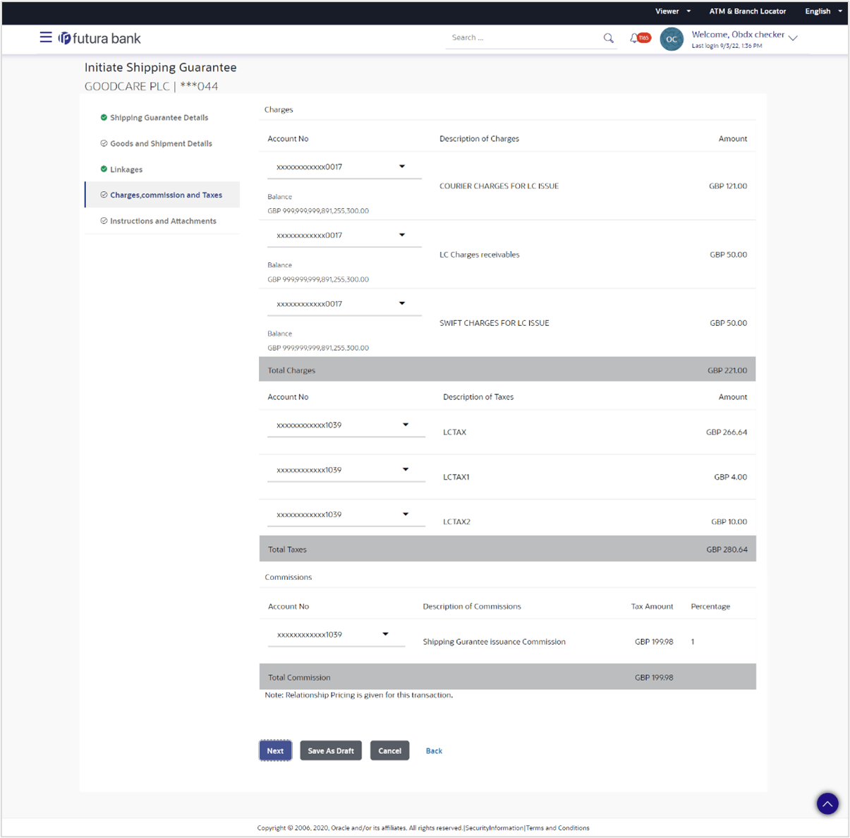Description of initiate-shipping-guarantee-charges-commissions-and-taxes.png follows Description of initiate-shipping-guarantee-charges-commissions-and-taxes.png follows