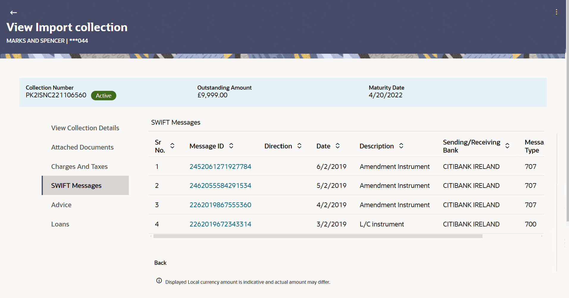 Description of view-import-collection-swift-message.png follows Description of view-import-collection-swift-message.png follows
