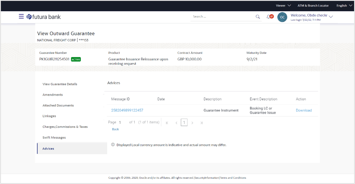 Description of view-outward-guarantee-advices.png follows