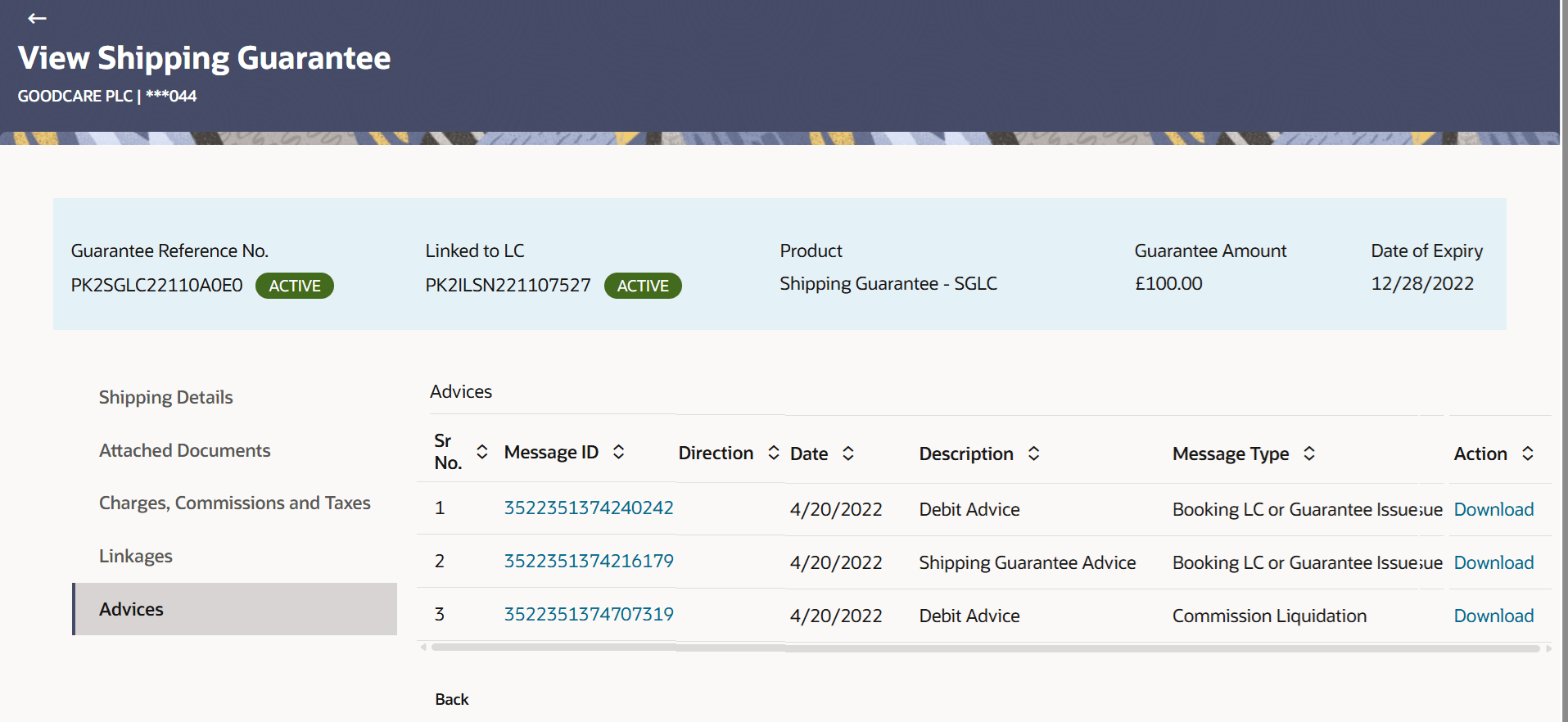 Description of view-shipping-guarantee-advices.png follows Description of view-shipping-guarantee-advices.png follows