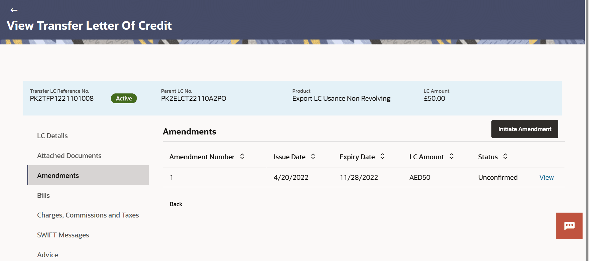 Description of view-transfer-letter-credit-amendments.png follows Description of view-transfer-letter-credit-amendments.png follows