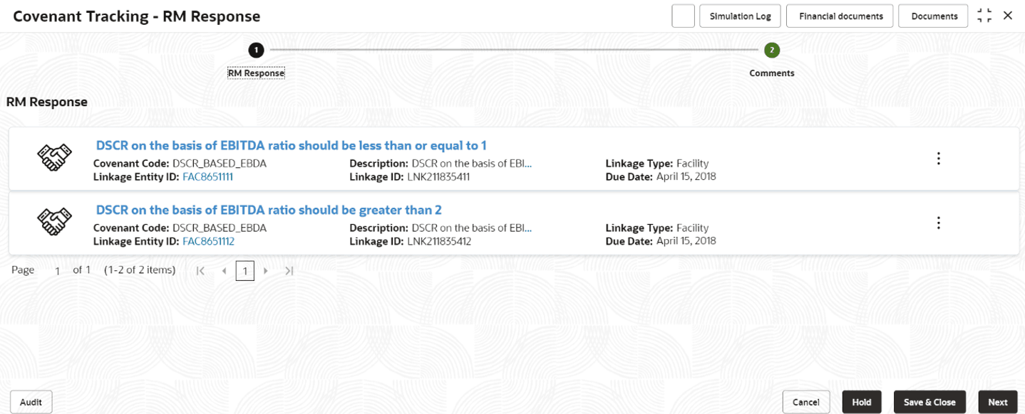 RM Response RM Response