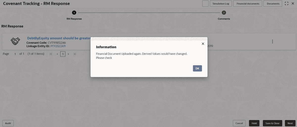 RM Response RM Response