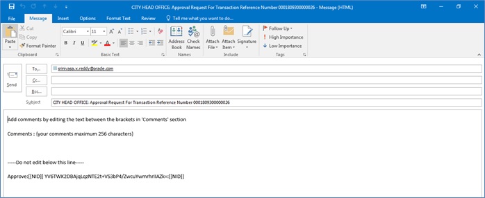 Sample reply format Sample reply format