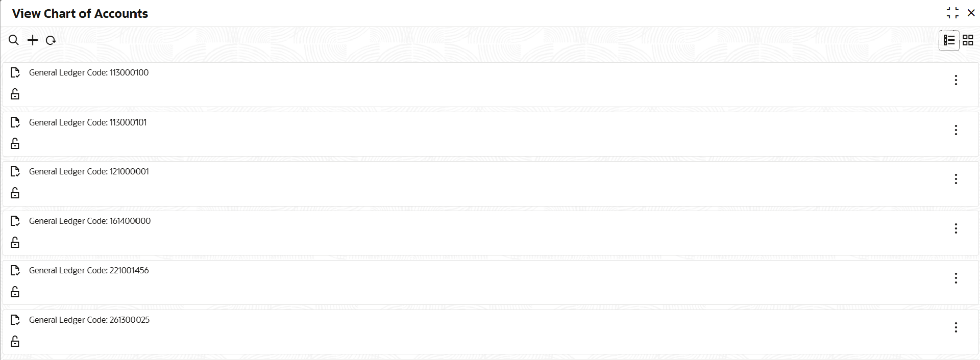List view