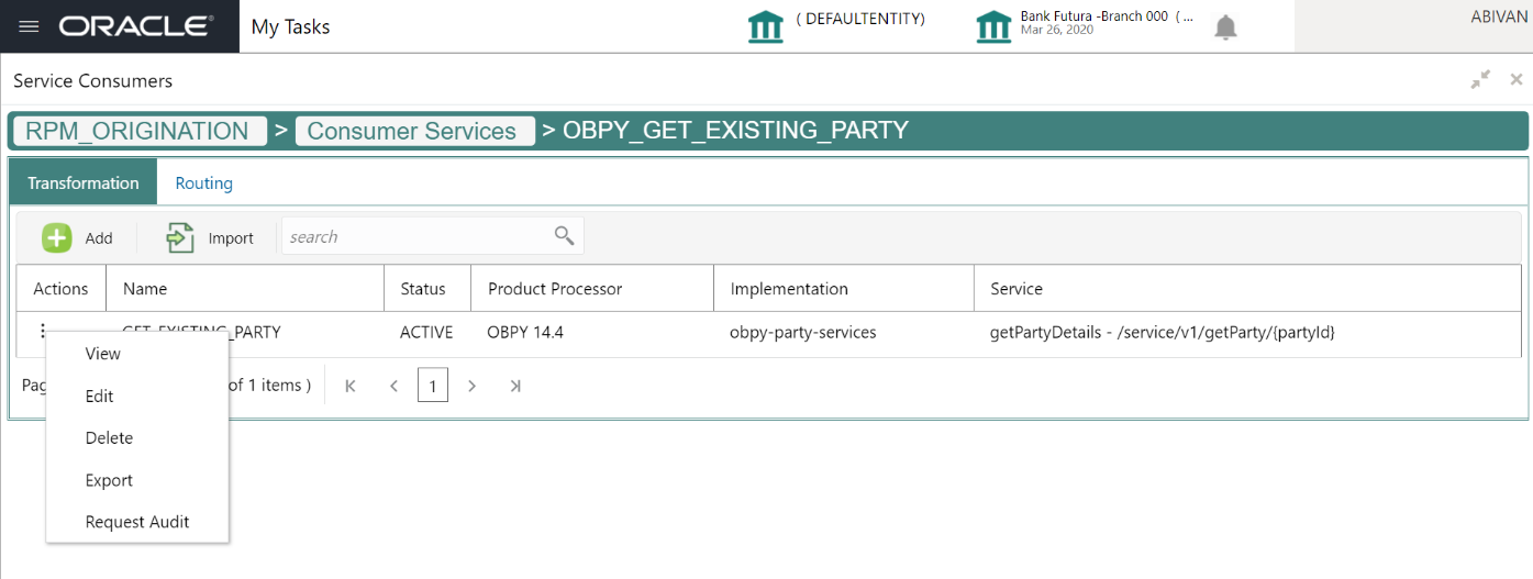 This figure displays the Service Consumers