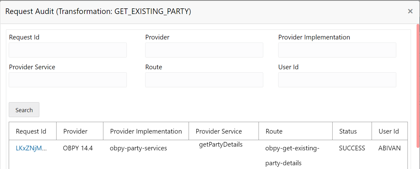 This figure displays the Request Audit
