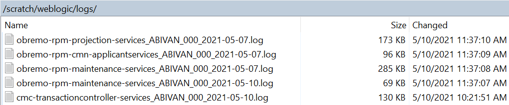 This figure displays the Server Logs This figure displays the Server Logs