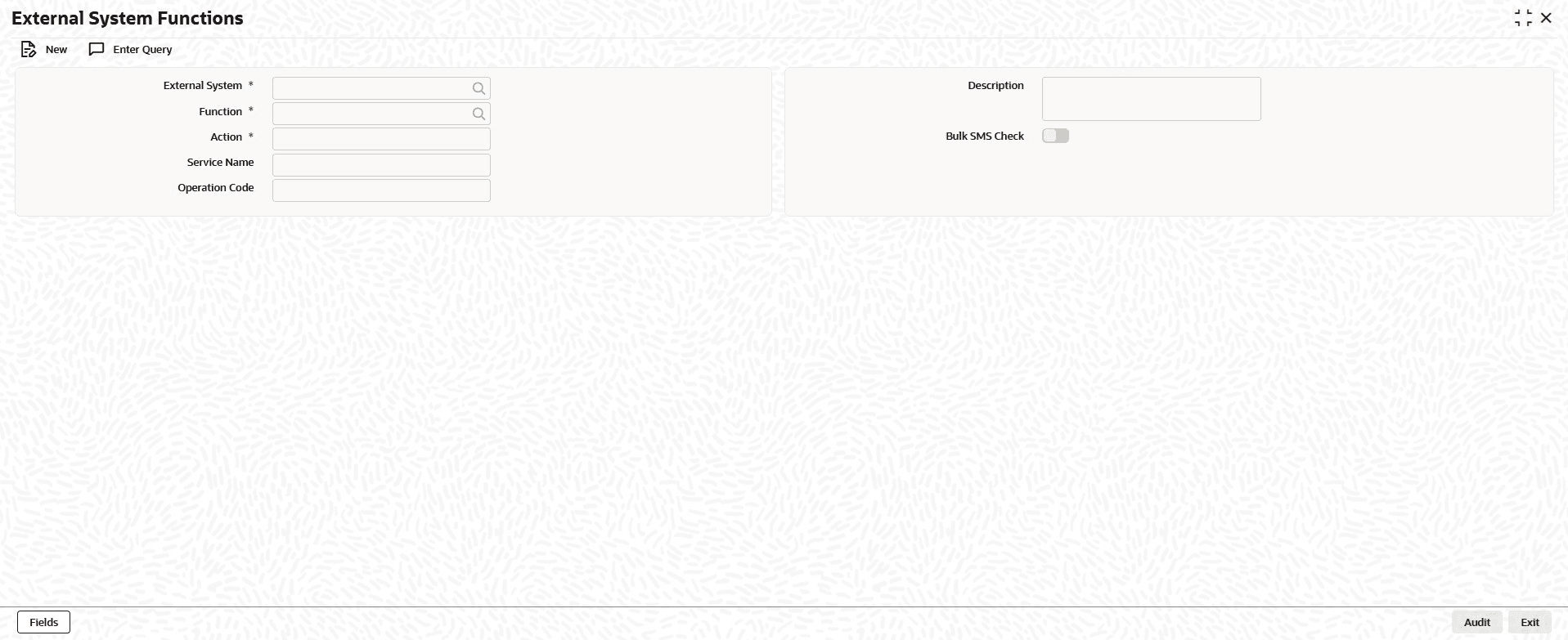 External System Functions
