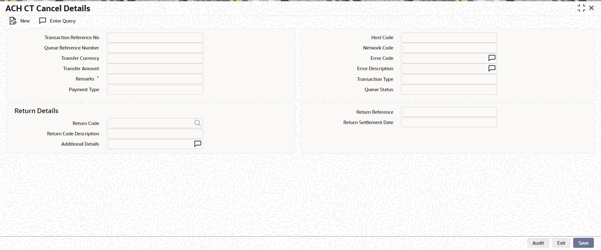 ACH CT Cancel Details