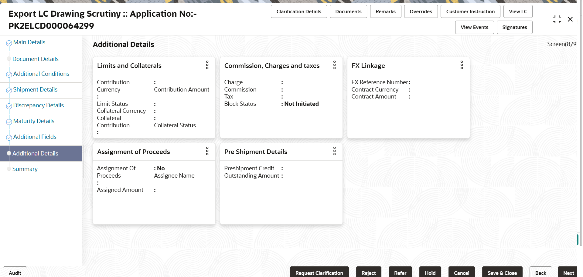 Description of scrutinyadditionaldetails.png follows