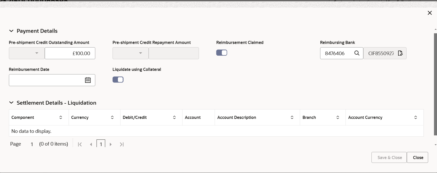 Description of depaymentdetails.png follows