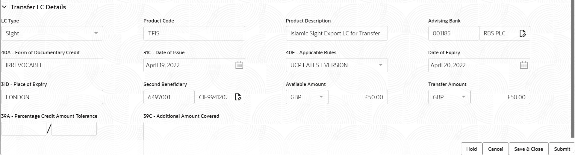 Description of registrationlcdetails.png follows