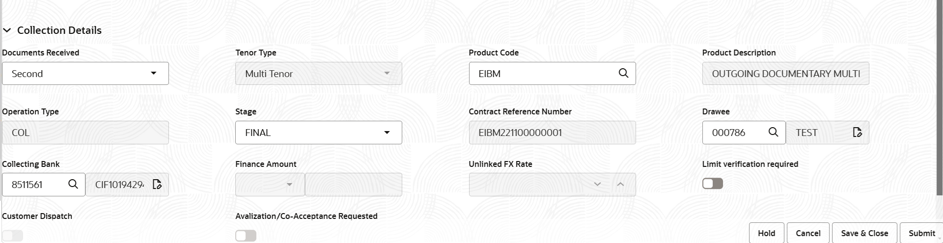 Description of registrationcollectiondetails.png follows