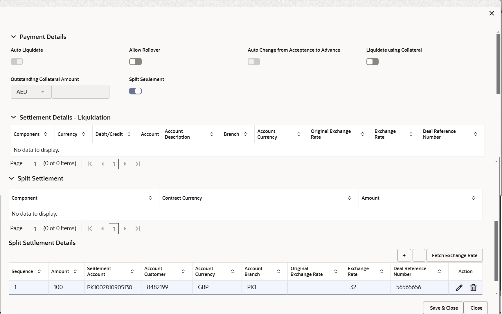 Description of depaymentdetails.png follows