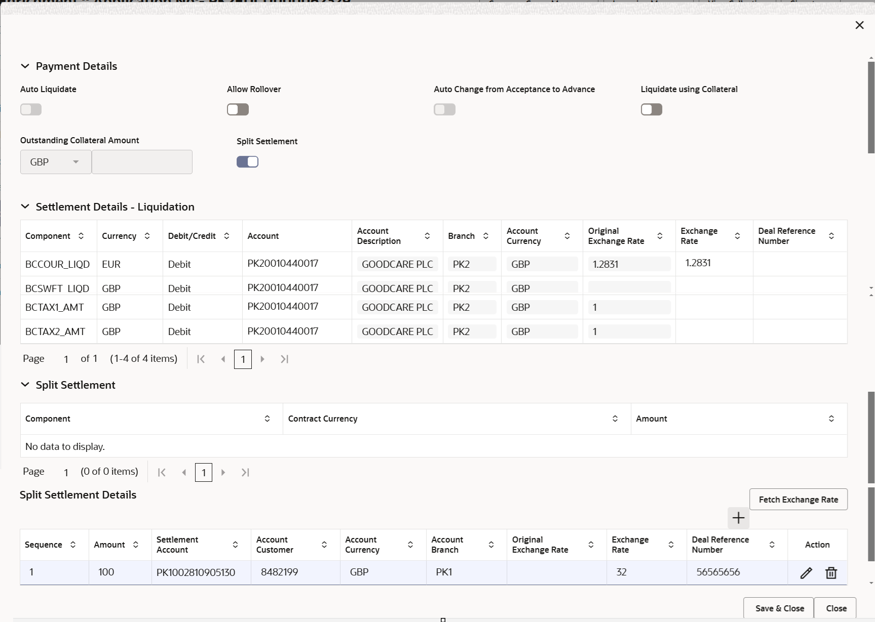 Description of depaymentdetails.png follows