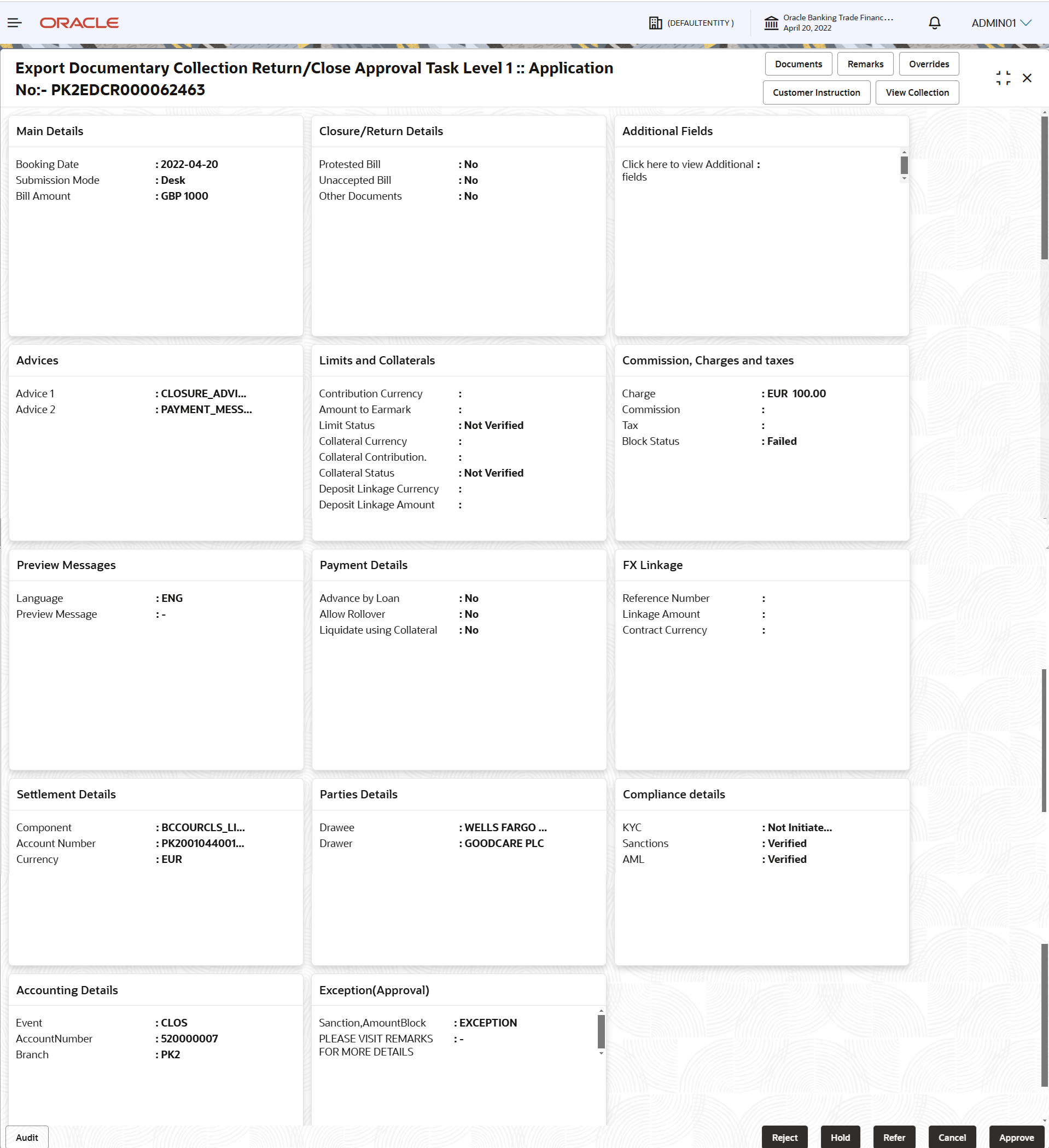 Description of approvalsummary.png follows