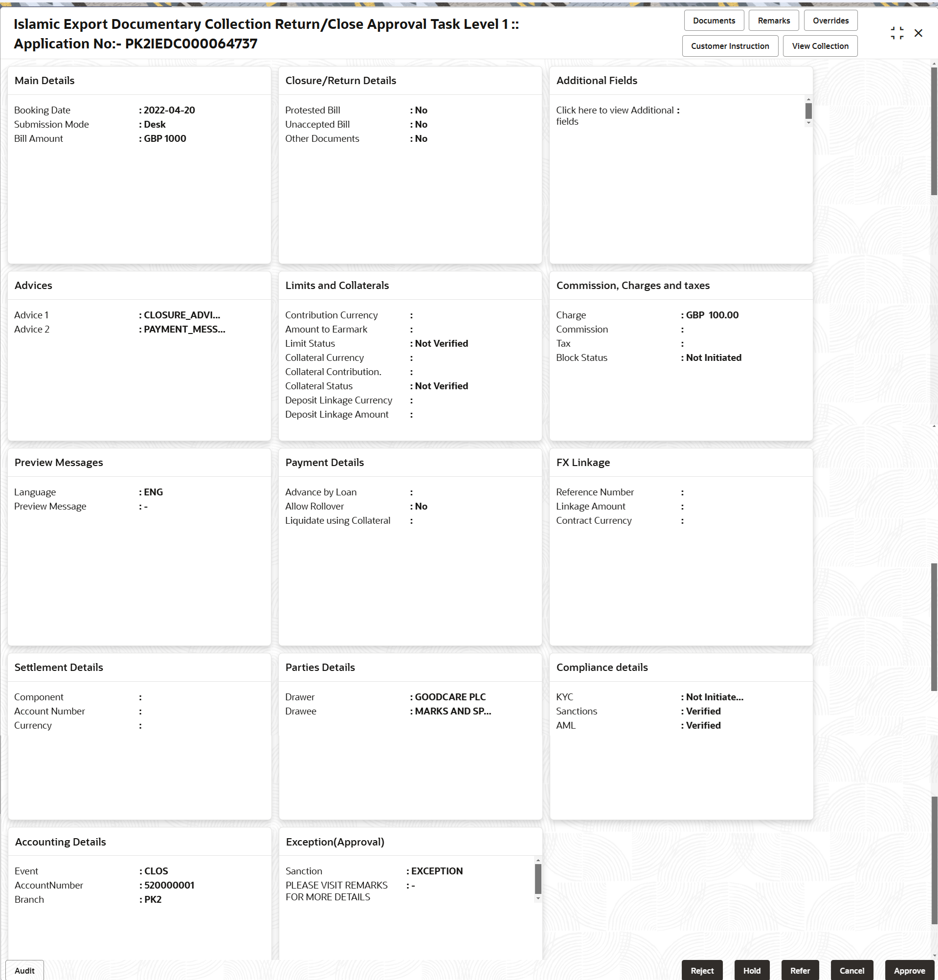 Description of approvalsummary.png follows