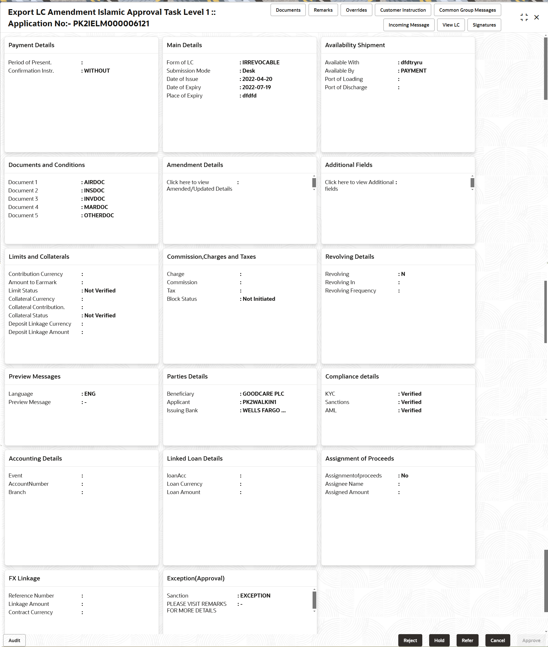 Description of approvalsummary.png follows