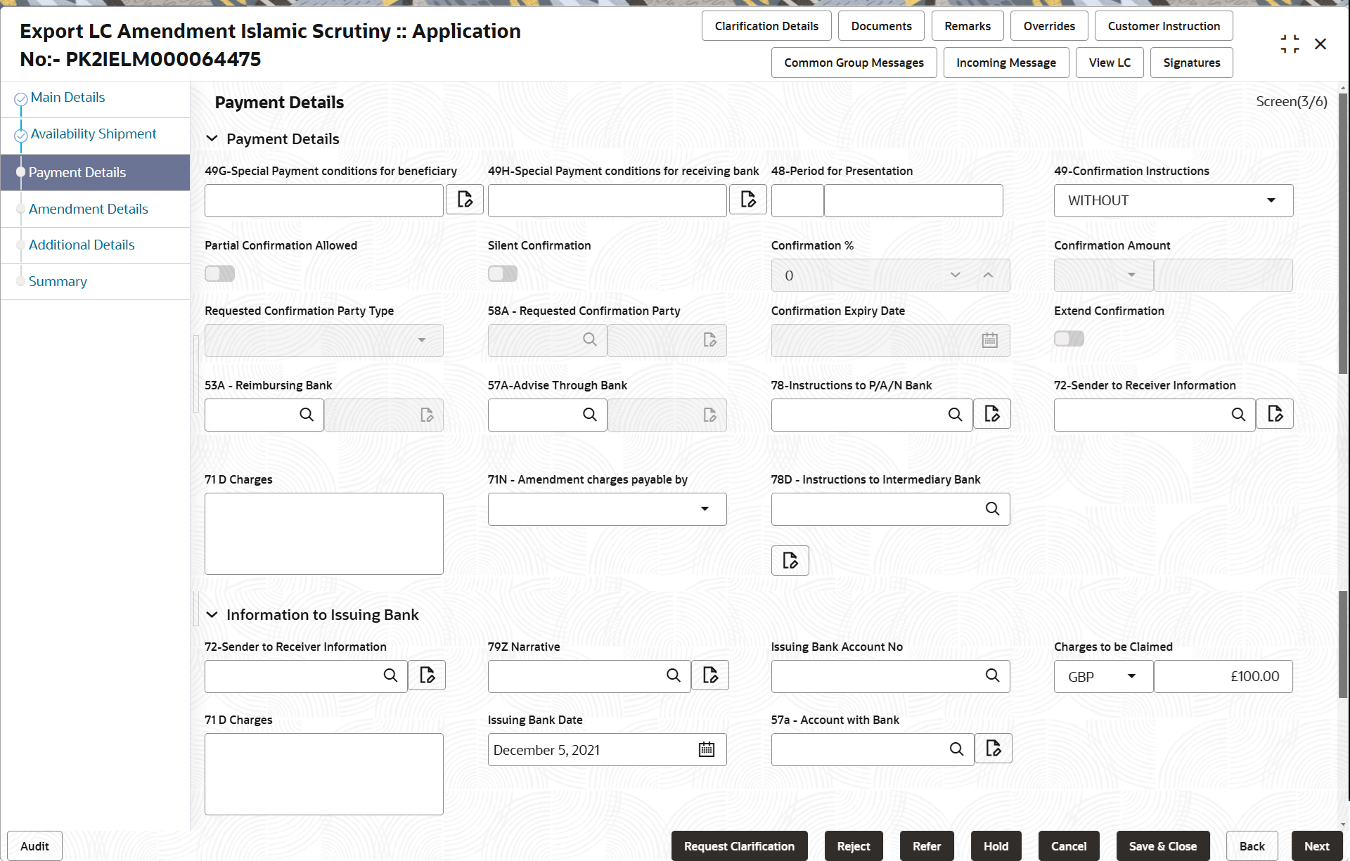 Description of scrutinypaymentdetails.png follows
