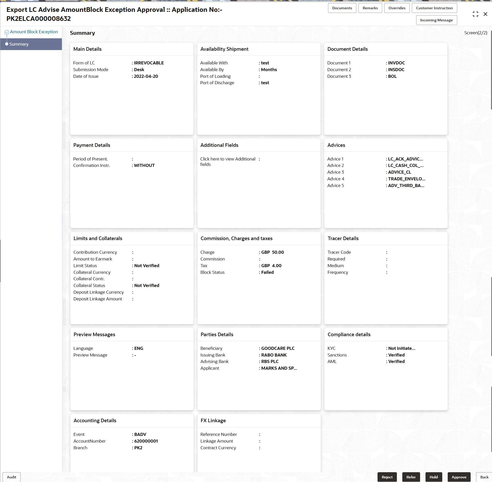 Description of amountblockexceptionsummary.png follows