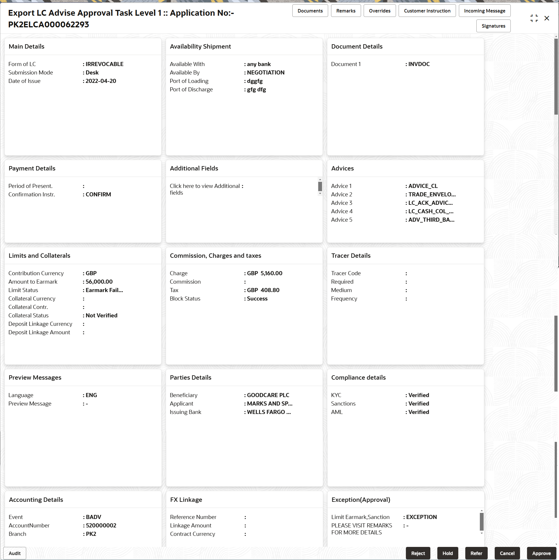 Description of approvalsummary.png follows