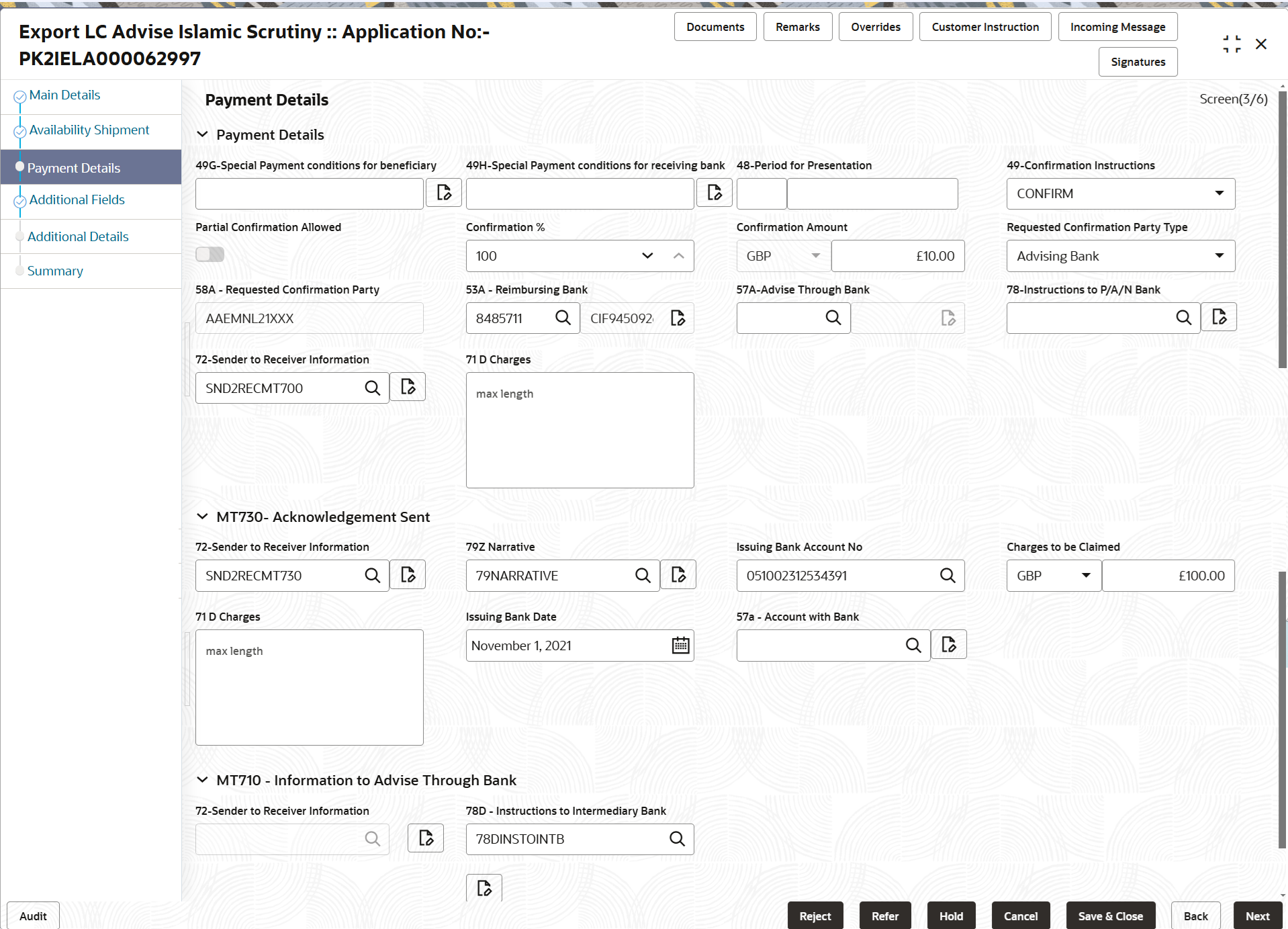 Description of scrutinypaymentdetails.png follows