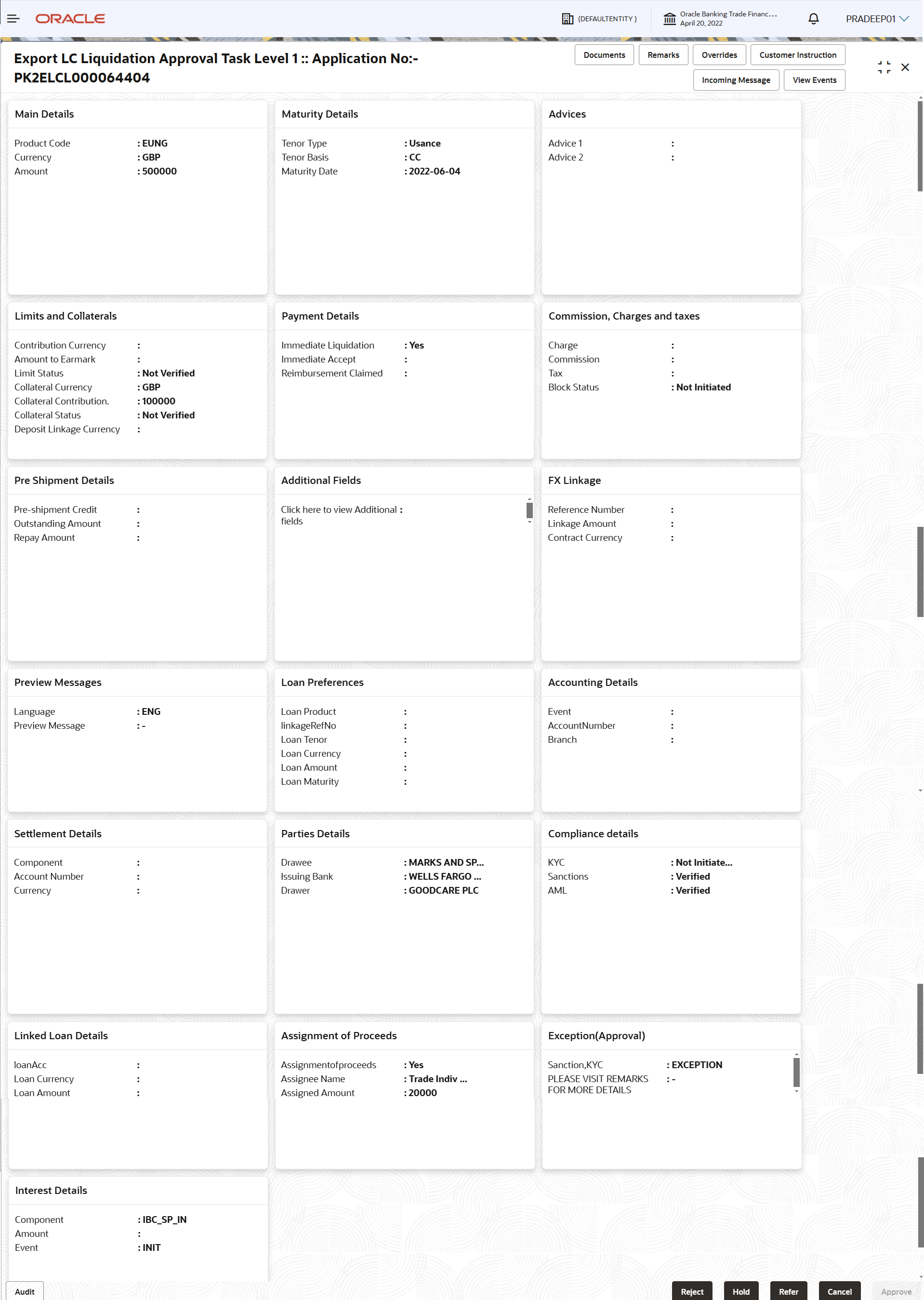 Description of approvalsummary.png follows