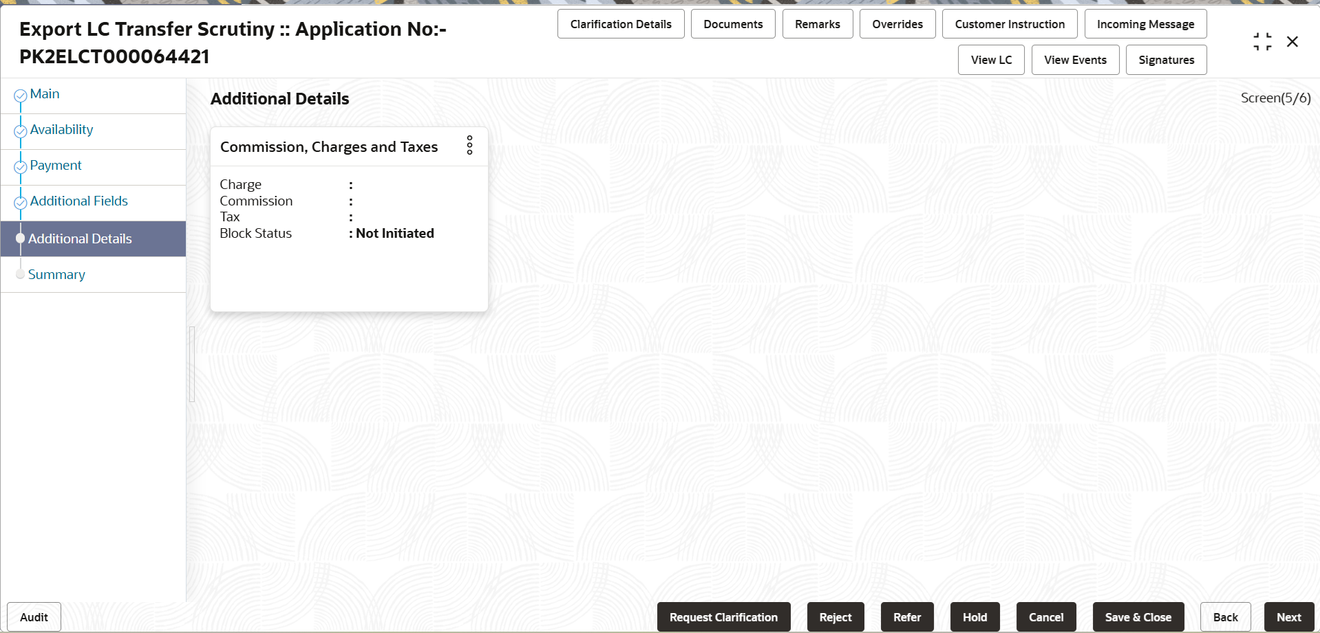 Description of scrutinyadditionaldetails.png follows
