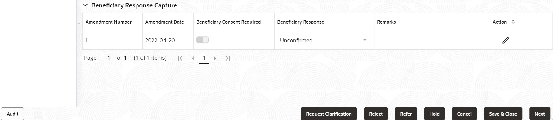 Description of debeneficiaryresponsecapture.png follows