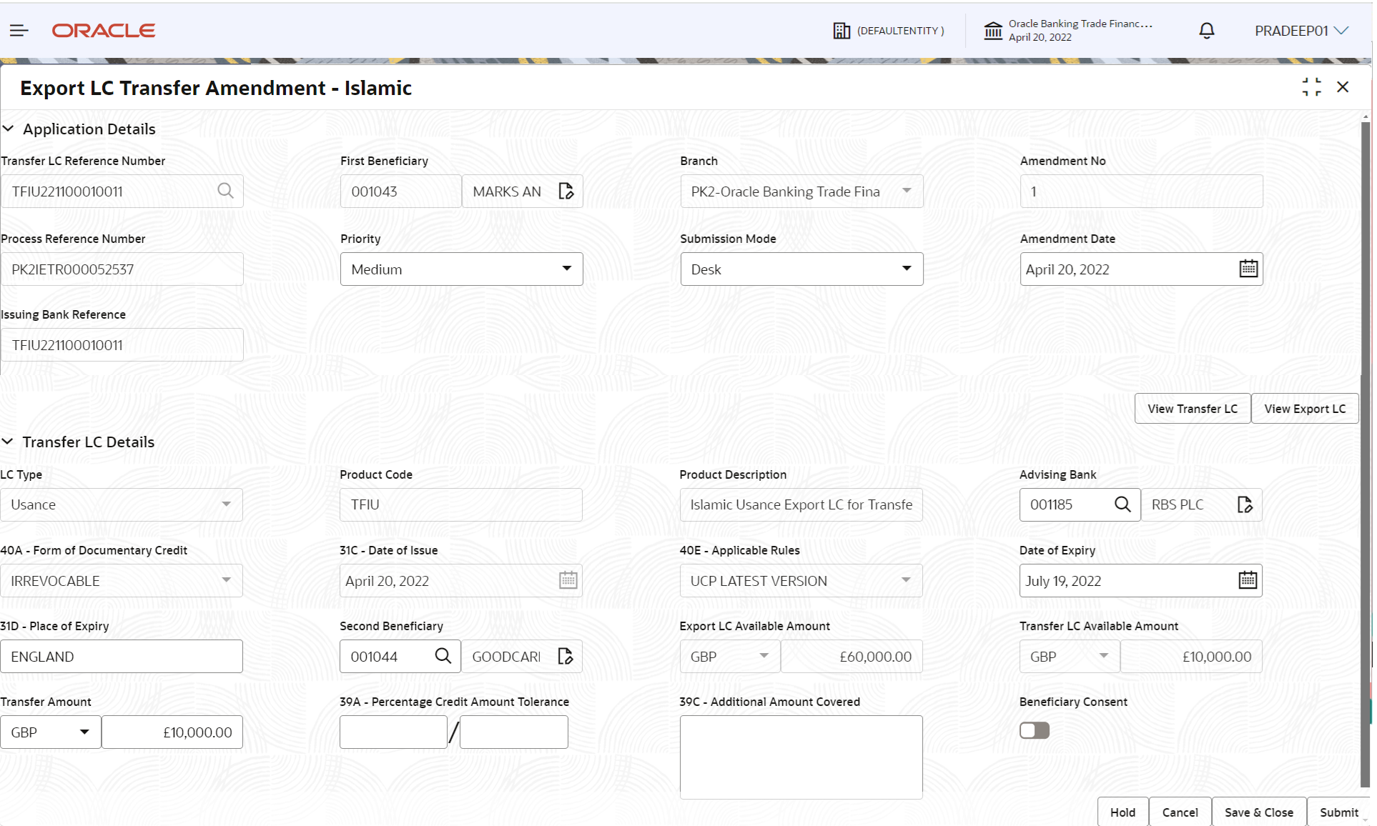 Description of registrationapplicationdetails.png follows