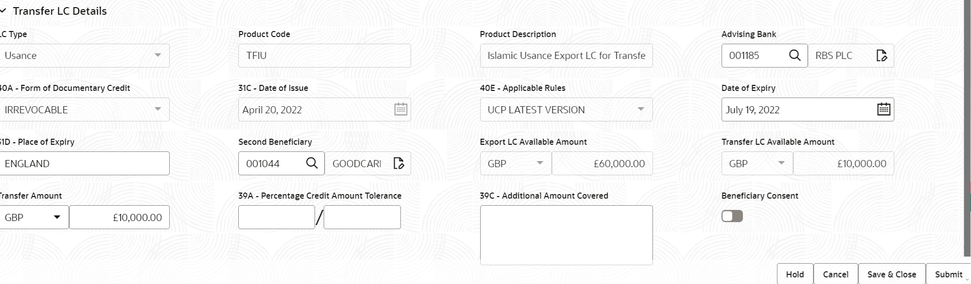 Description of registrationlcdetails.png follows