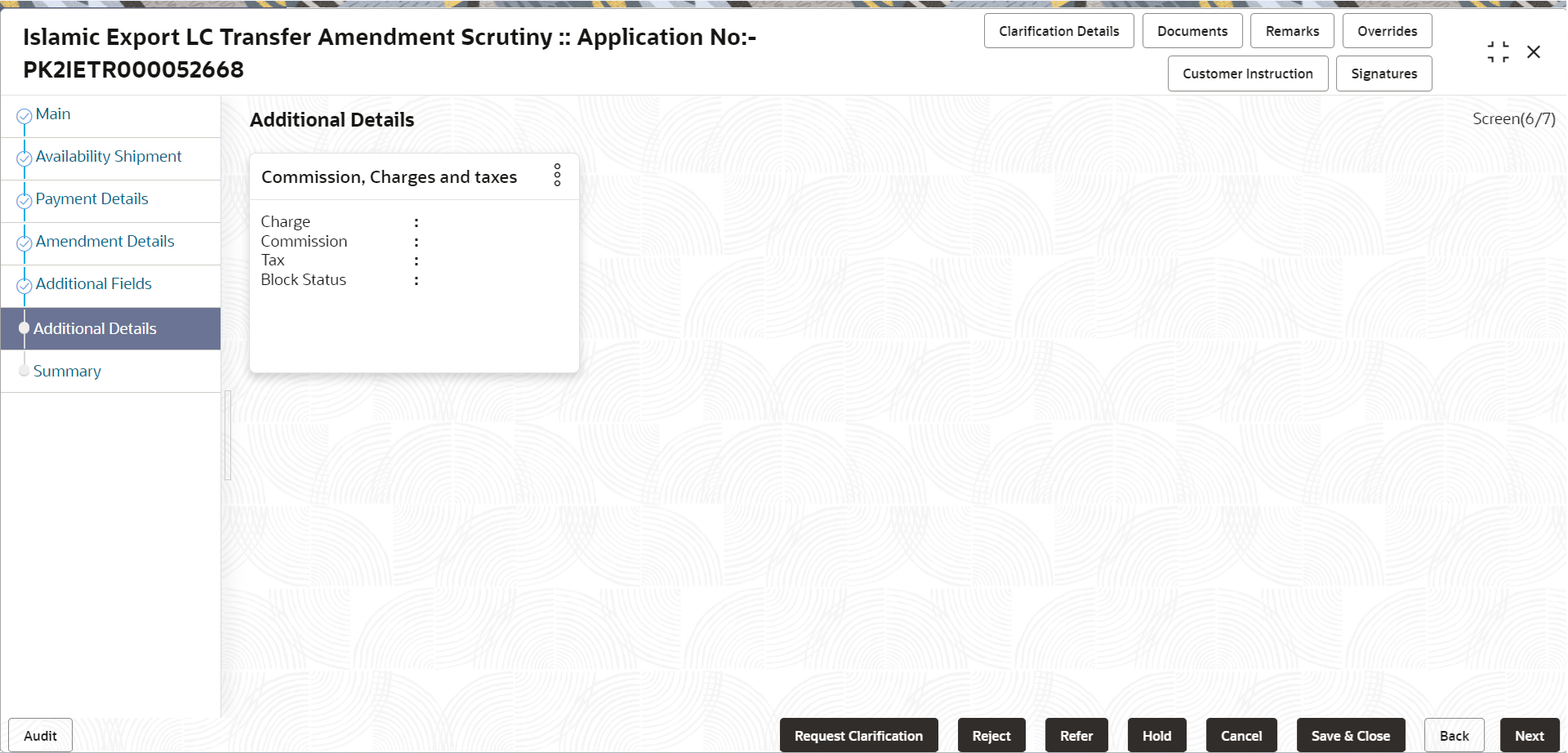 Description of scrutinyadditionaldetails.png follows