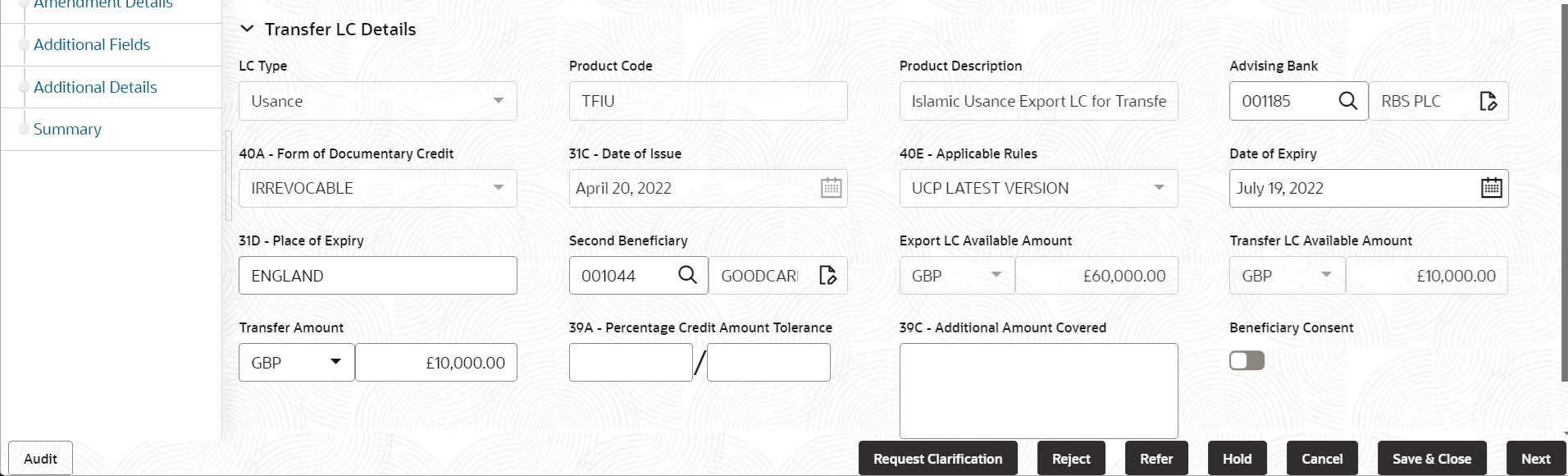 Description of scrutinymainlcdetails.png follows