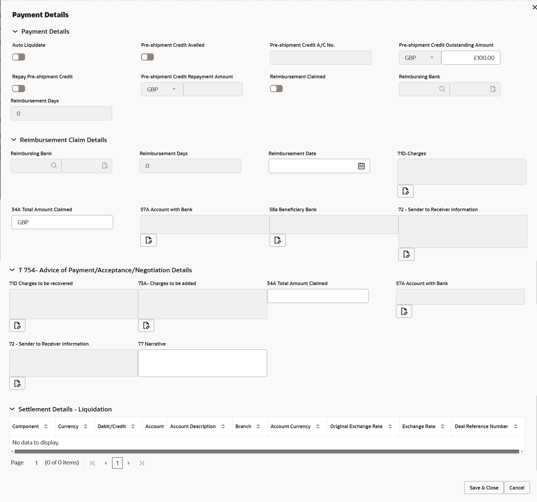 Description of depaymentdetails.png follows