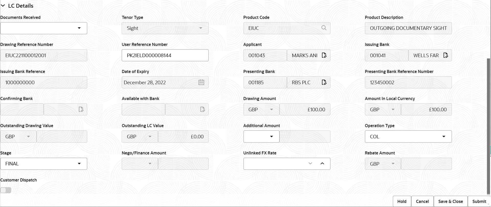 Description of registrationlcdetails.png follows