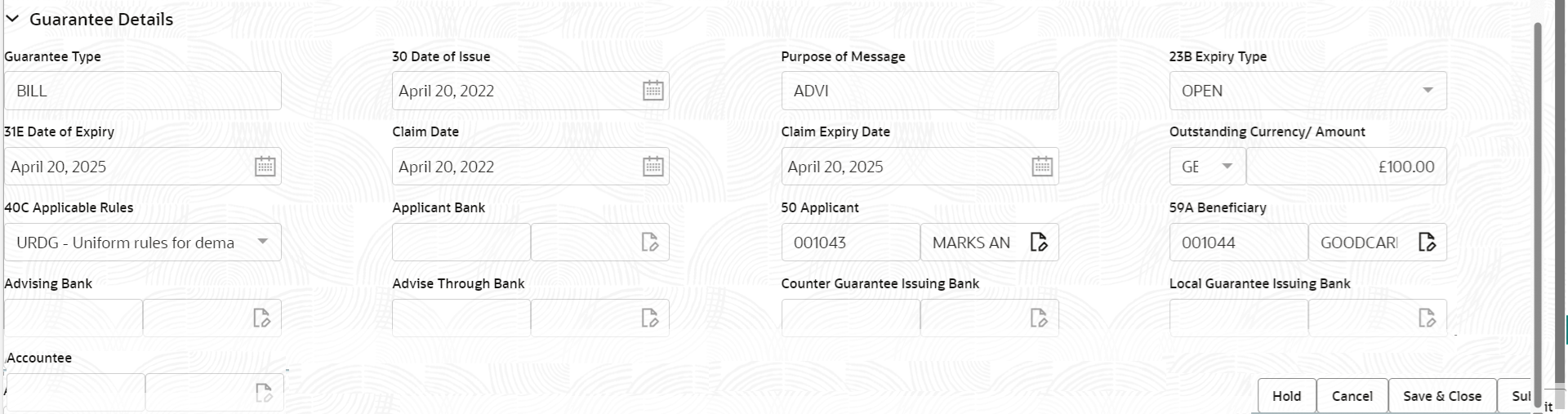 Description of registrationguaranteedetails.png follows