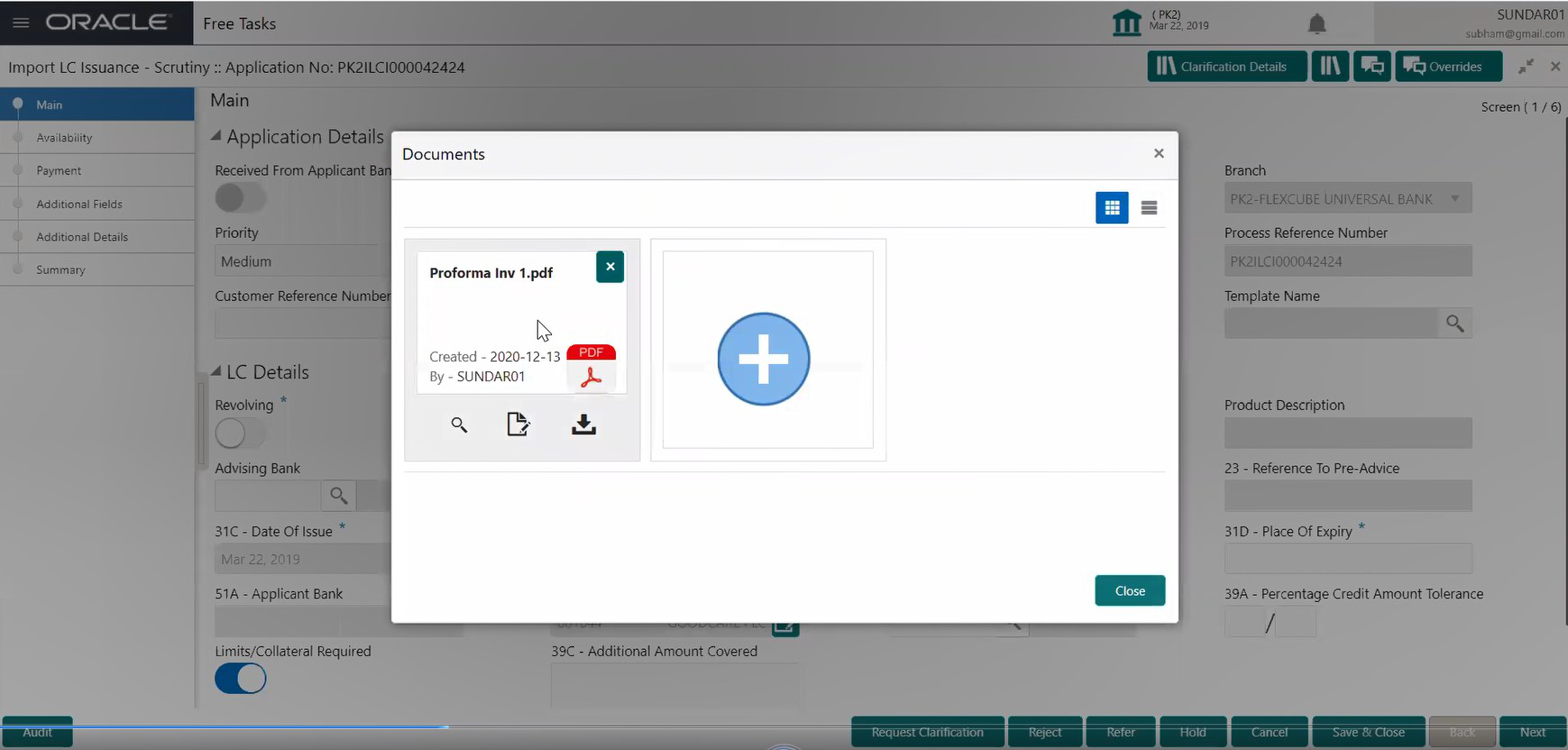 Bidirectional Upload Documents