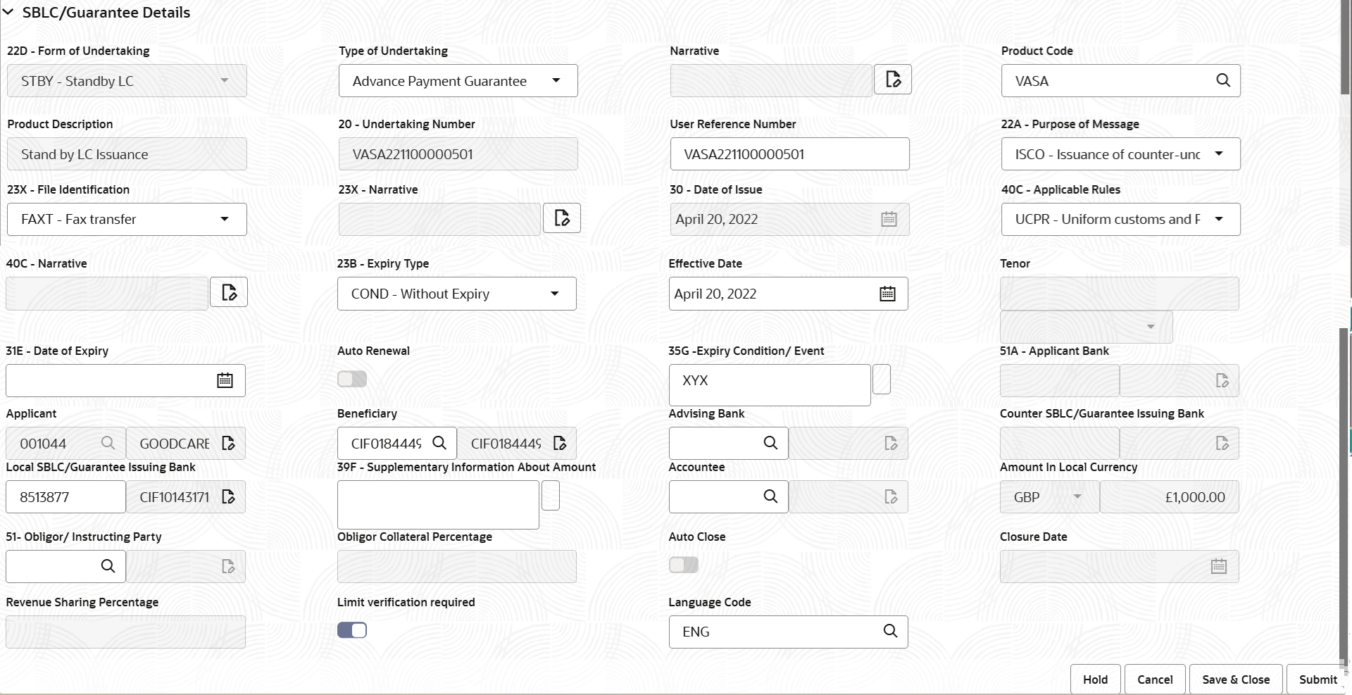 Description of registrationguaranteedetails.png follows