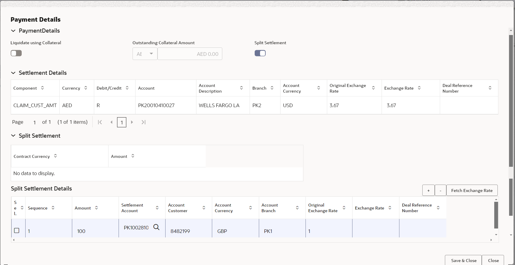 Description of depaymentdetails.png follows