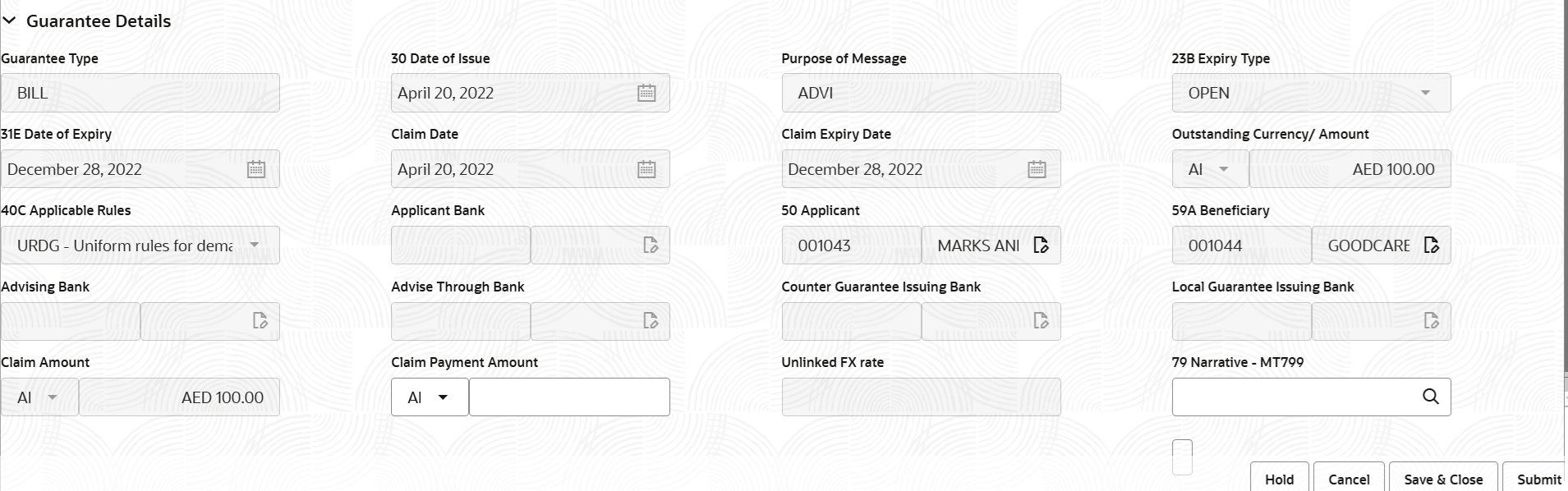 Description of registrationguaranteedetails.png follows