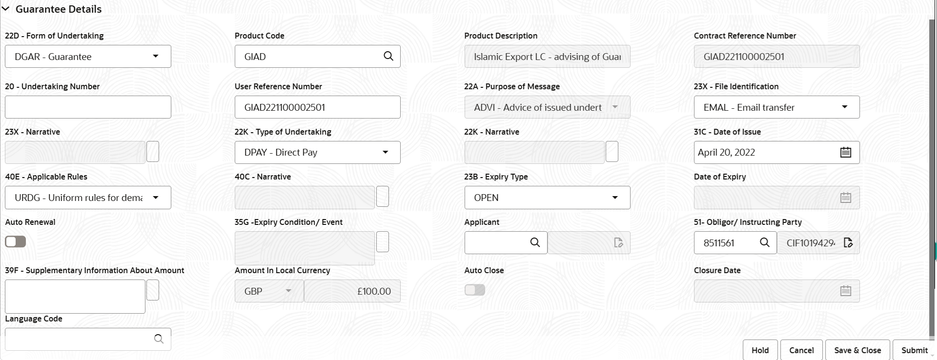Description of registrationguaranteedetails.png follows