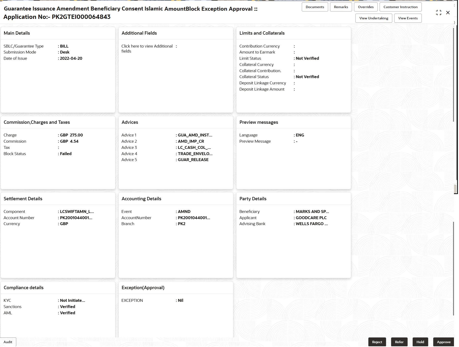 Description of amountblockexceptionsummary.png follows