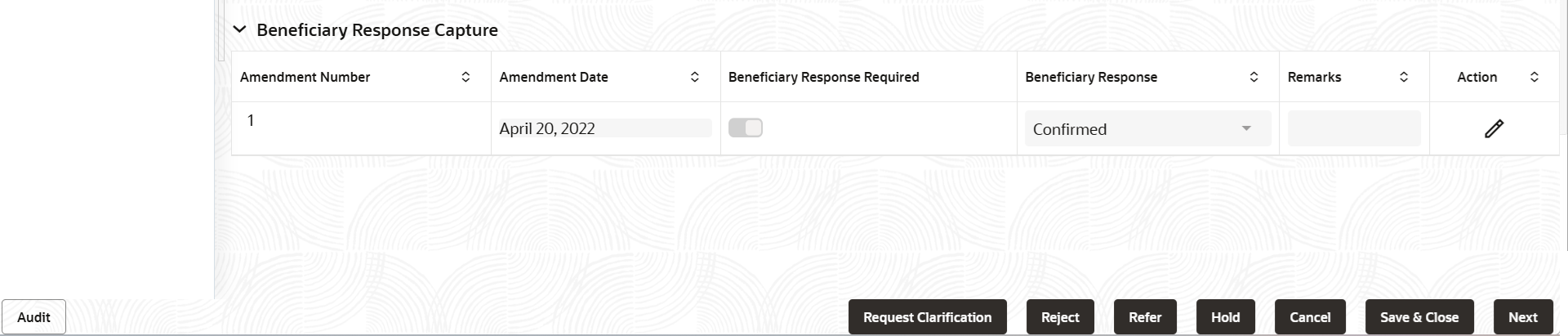 Description of demainbenificiaryresponse.png follows