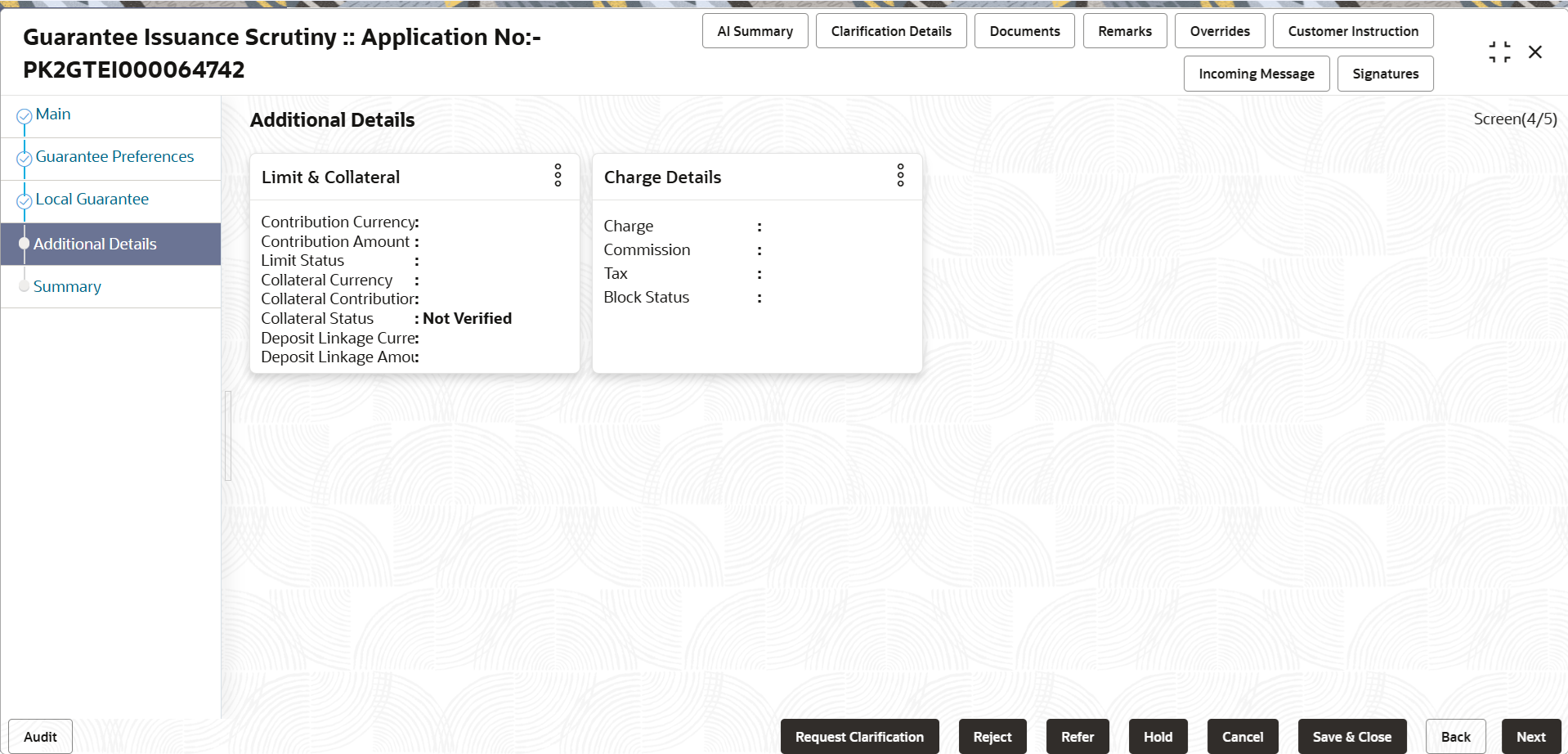 Description of scrutinyadditionaldetails.png follows