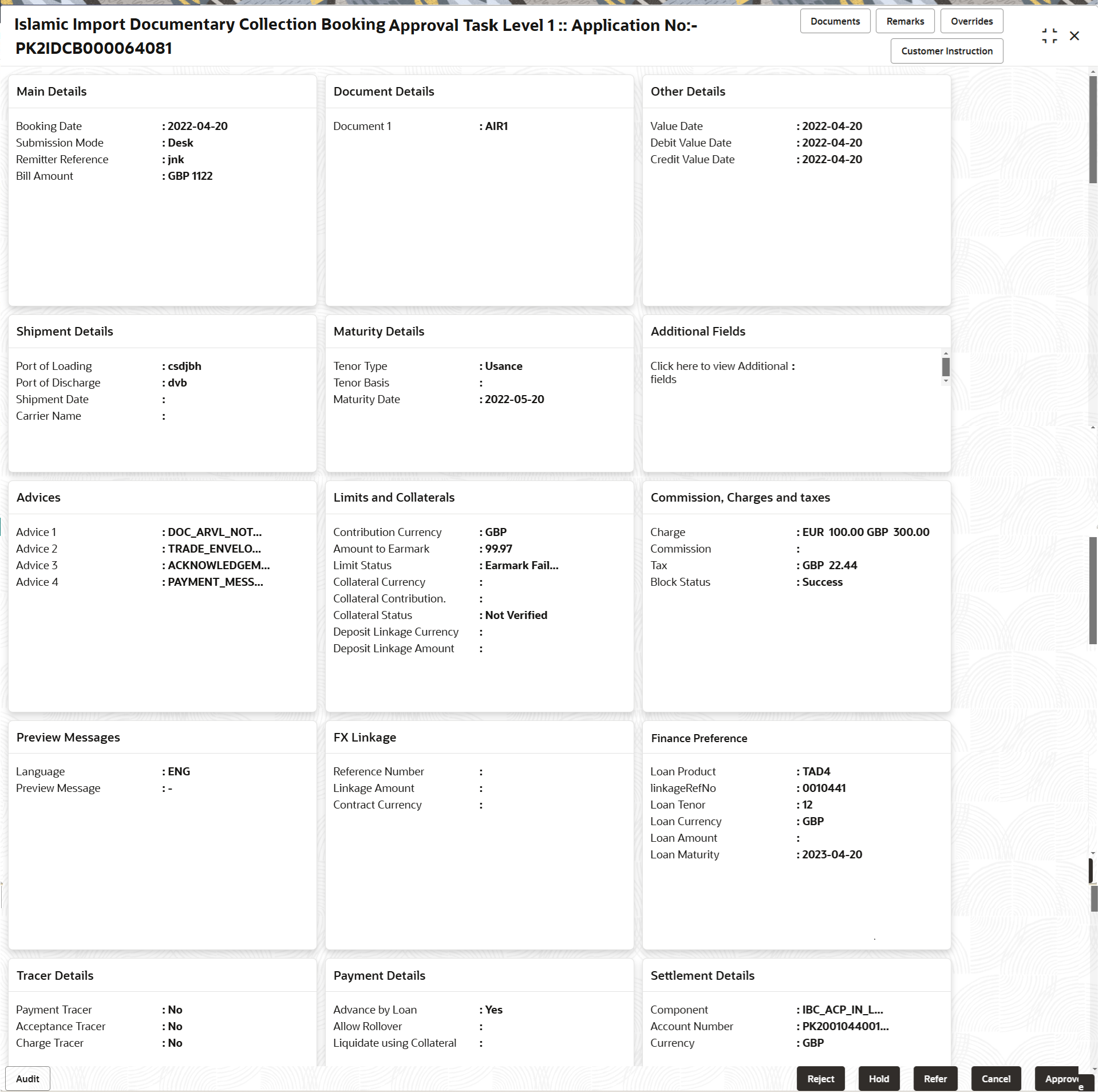 Description of approvalsummary.png follows