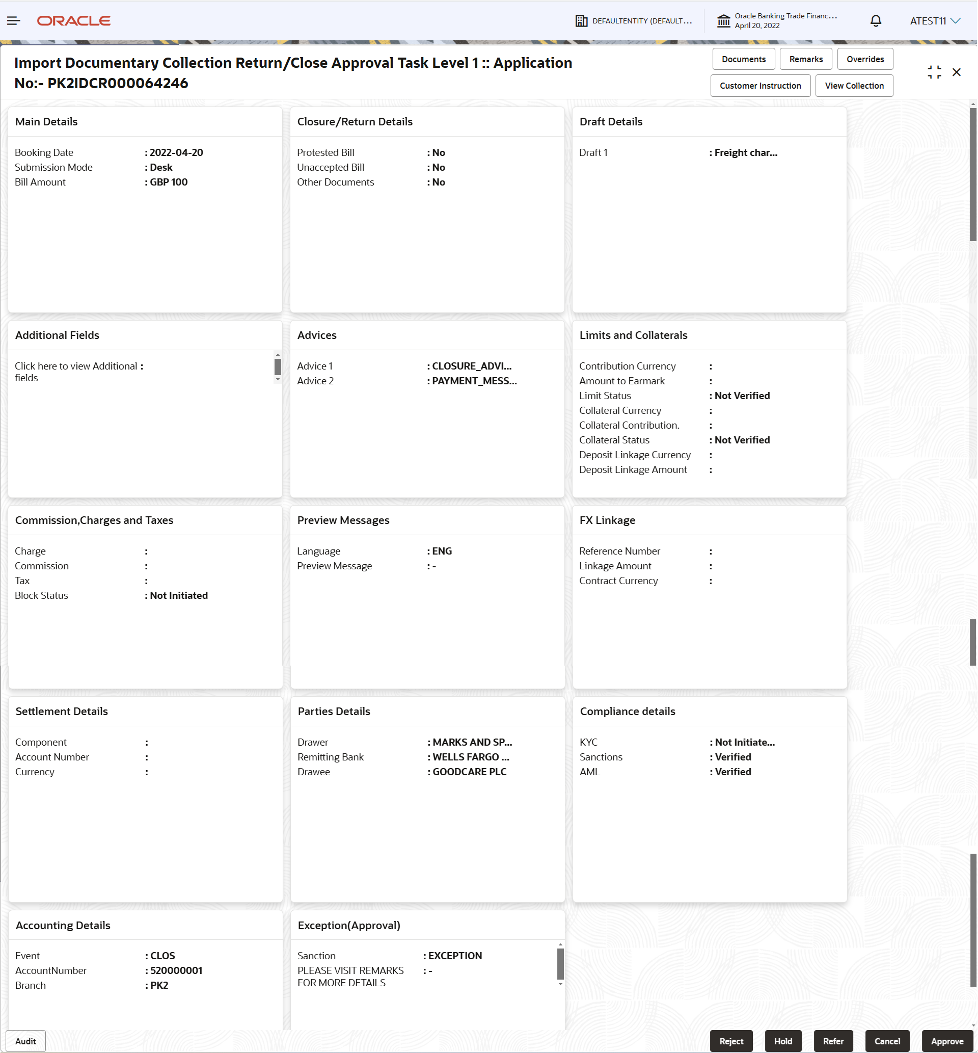 Description of approvalsummary.png follows